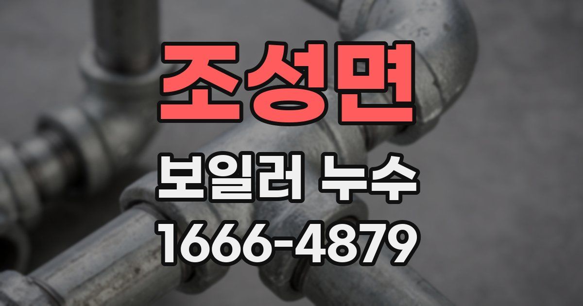 조성면 보일러 누수
