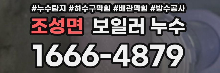 조성면 보일러 누수