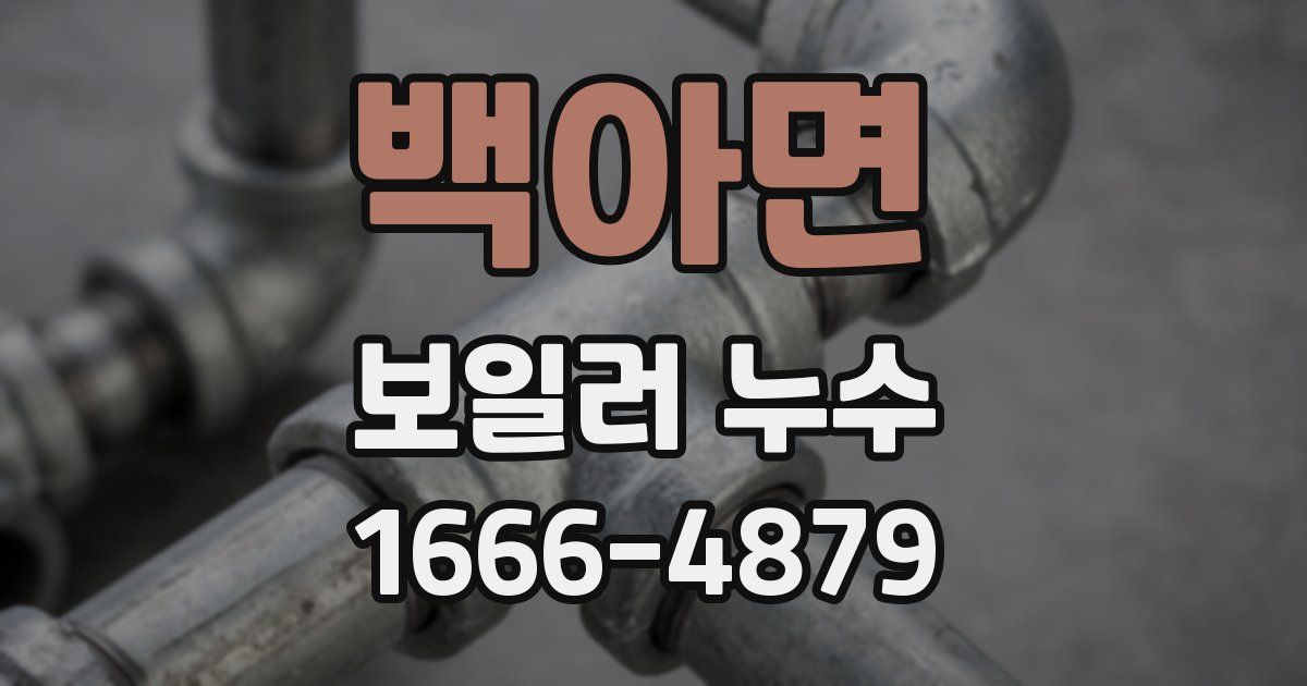 백아면 보일러 누수