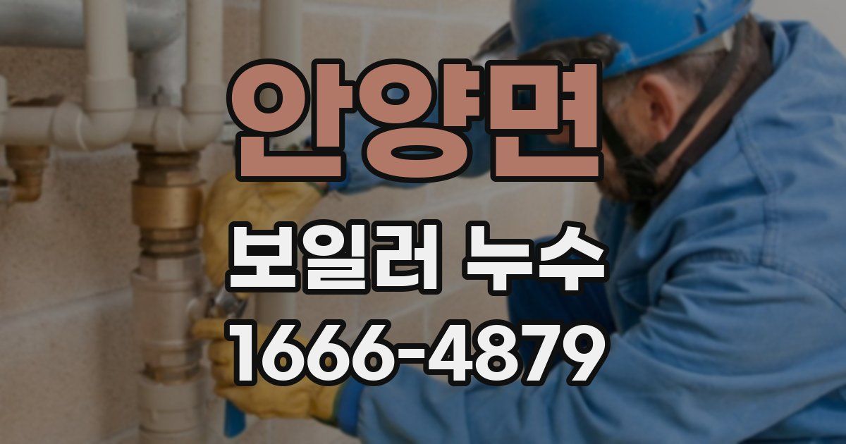 안양면 보일러 누수