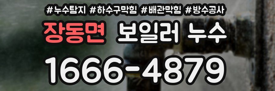 장동면 보일러 누수