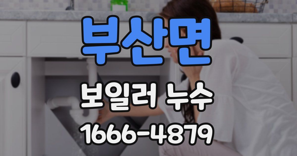 부산면 보일러 누수