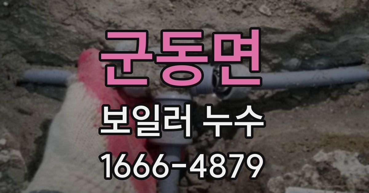 군동면 보일러 누수