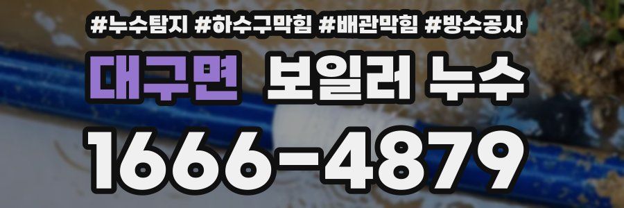 대구면 보일러 누수