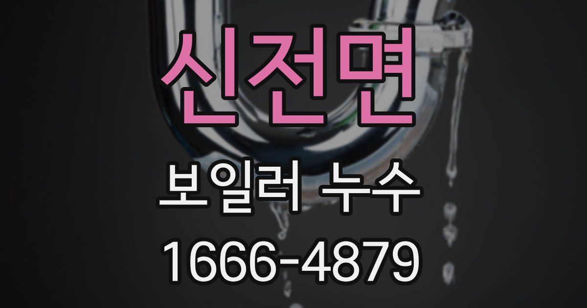 신전면 보일러 누수
