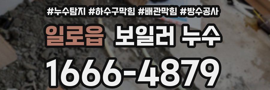 일로읍 보일러 누수