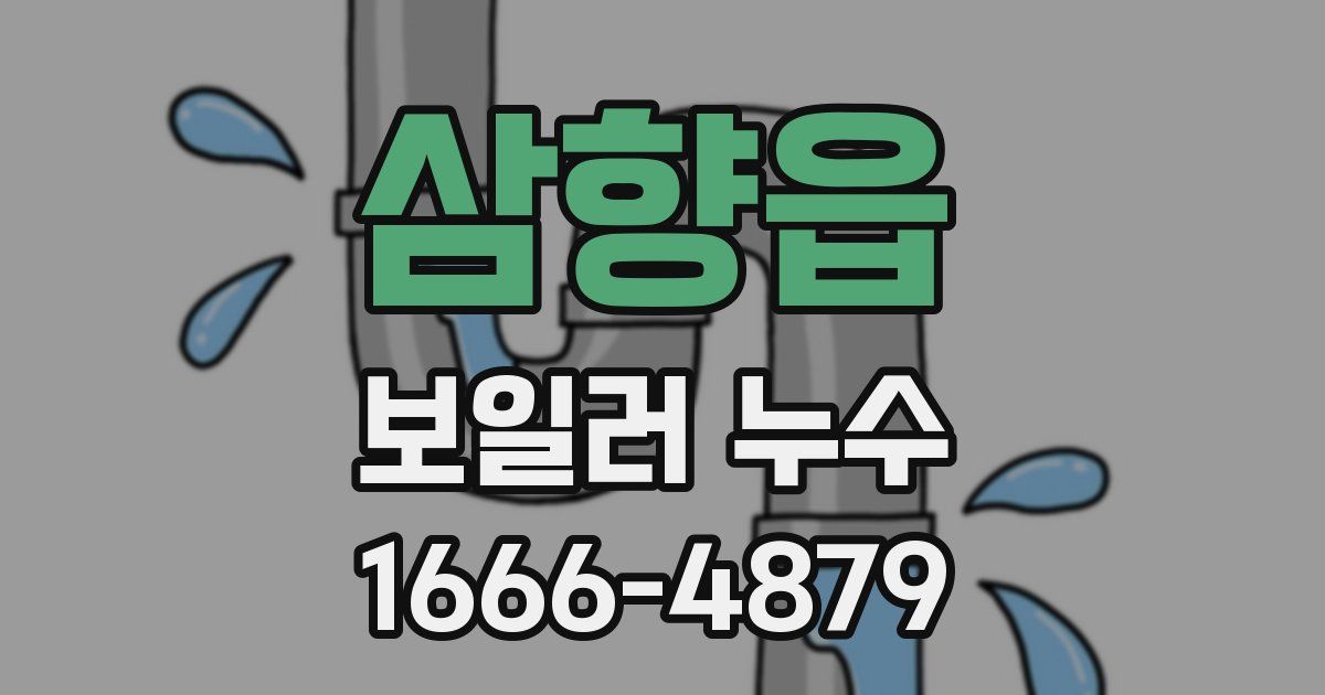 삼향읍 보일러 누수