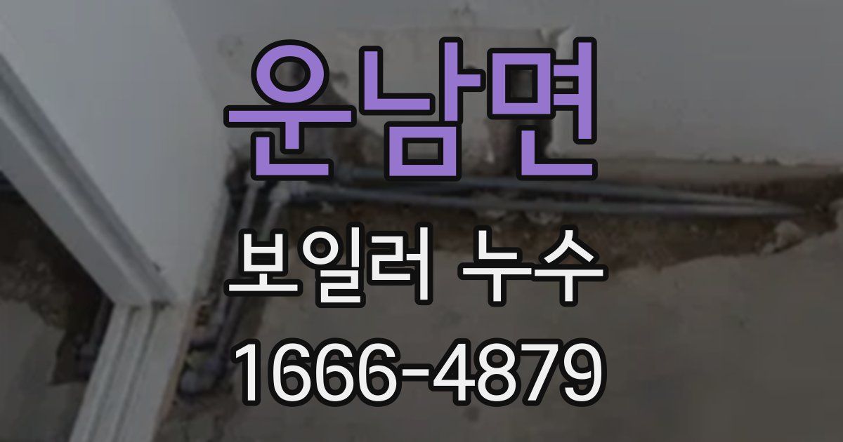 운남면 보일러 누수
