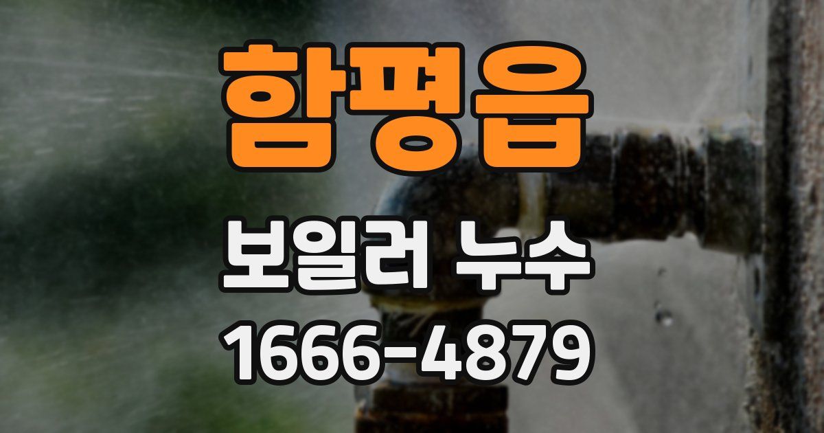 함평읍 보일러 누수