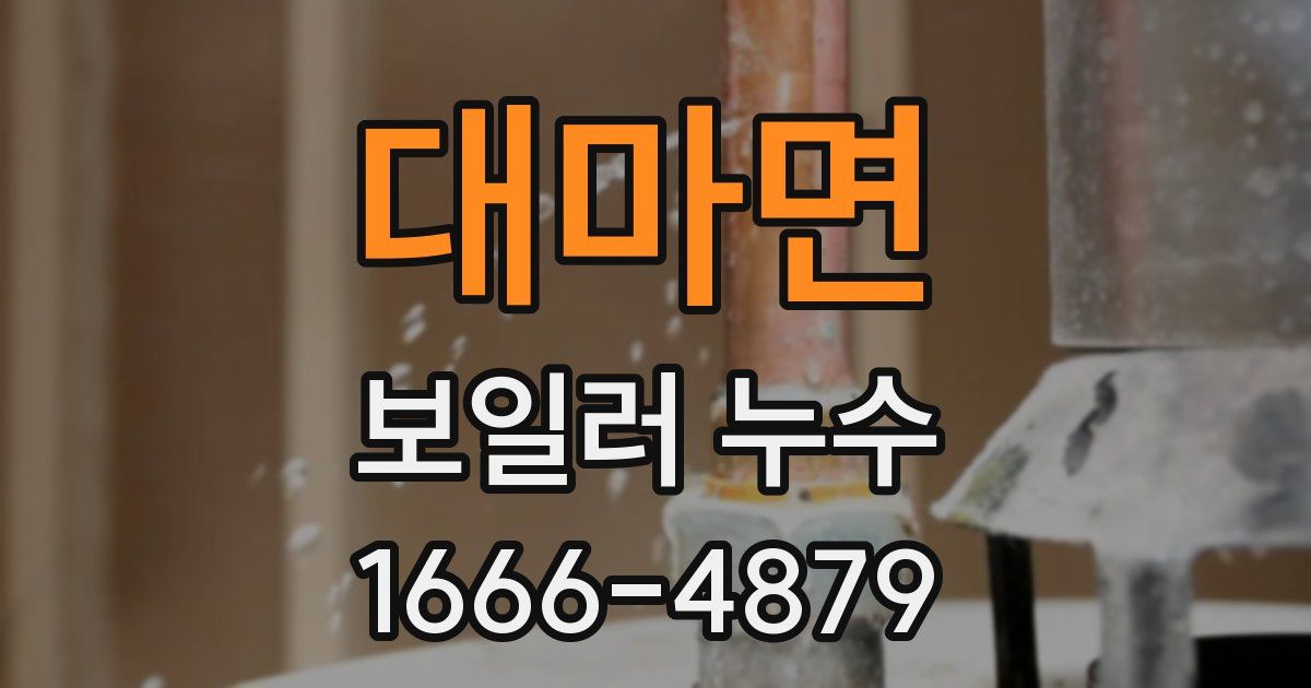 대마면 보일러 누수