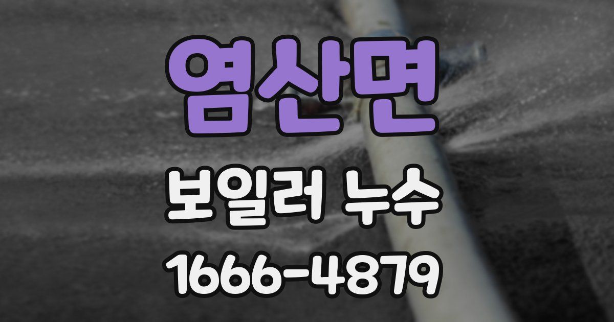 염산면 보일러 누수