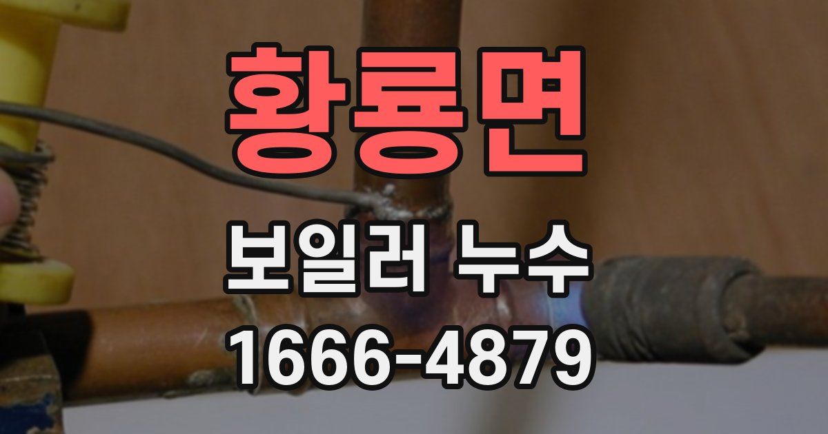 황룡면 보일러 누수