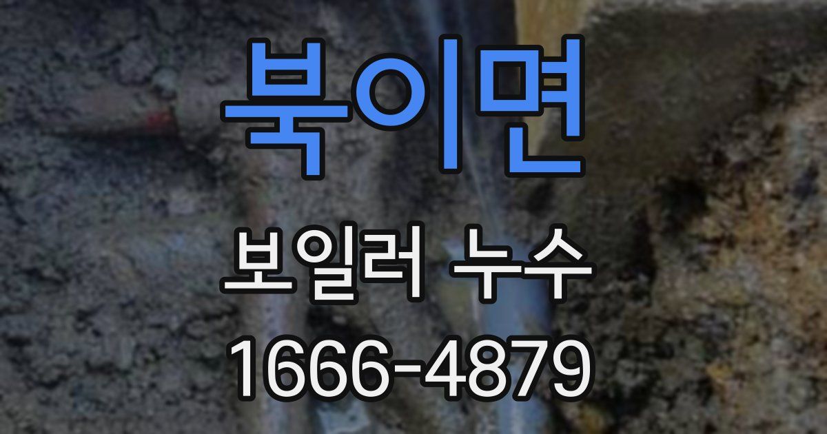 북이면 보일러 누수