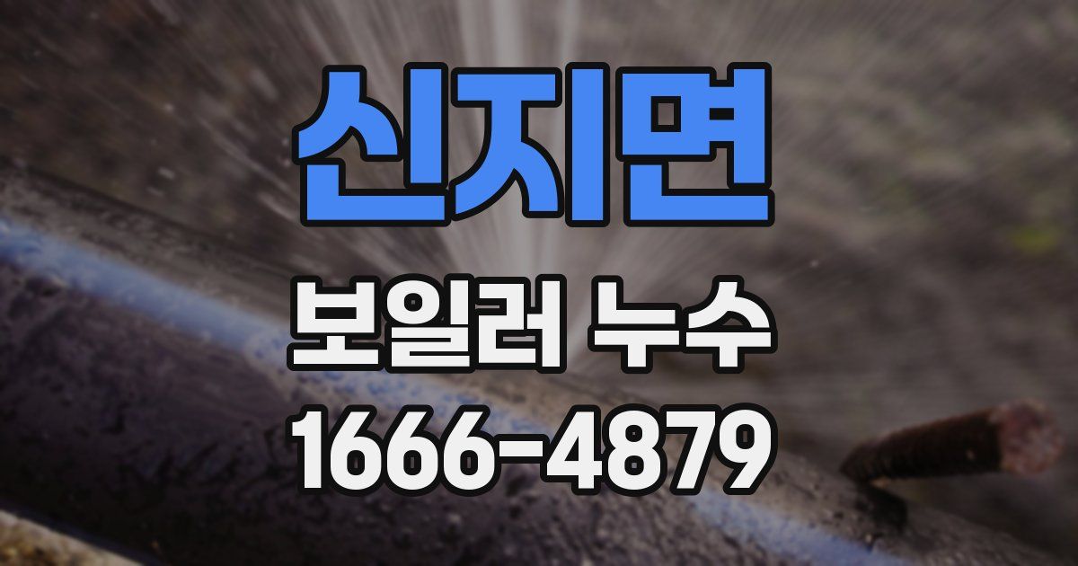 신지면 보일러 누수