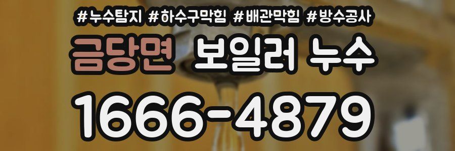 금당면 보일러 누수
