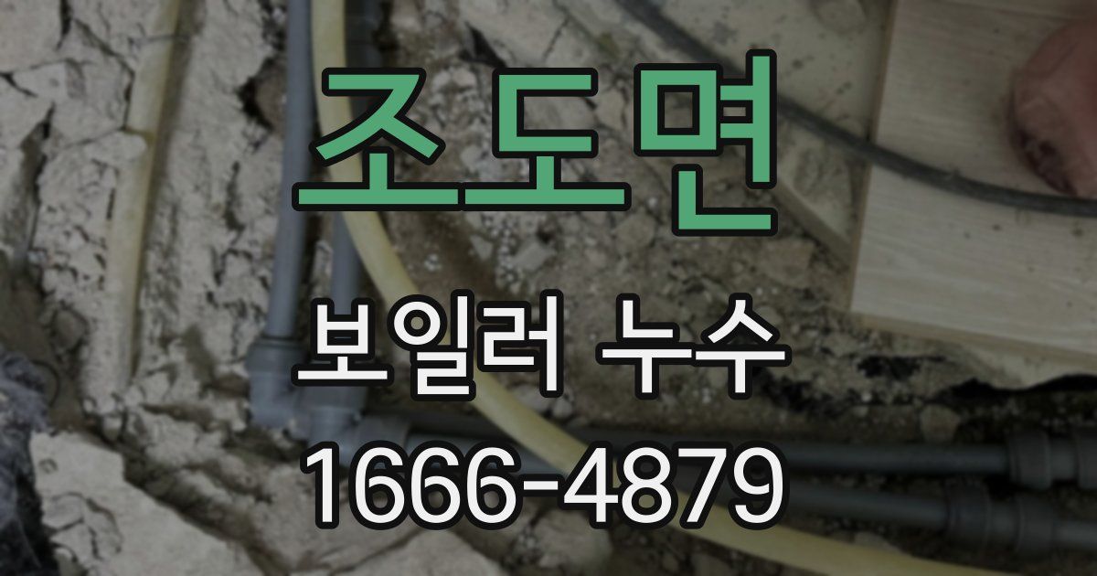 조도면 보일러 누수