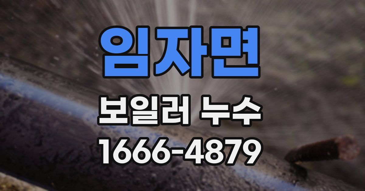 임자면 보일러 누수