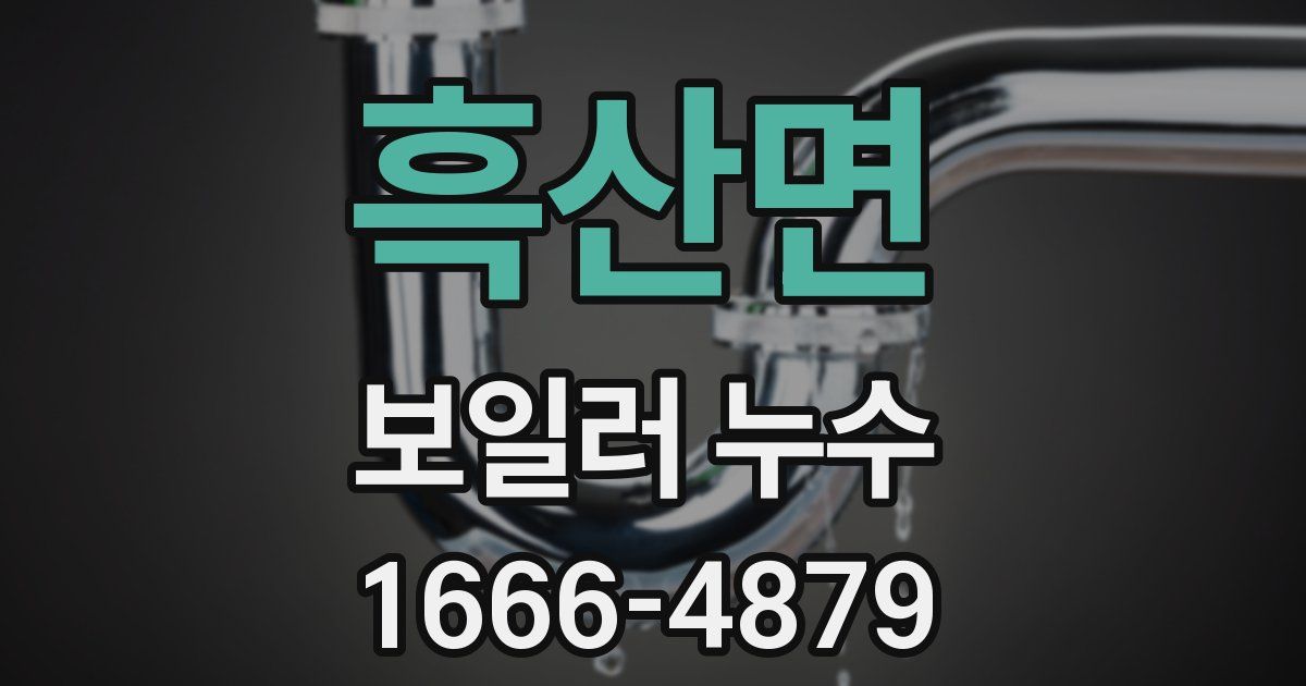 흑산면 보일러 누수