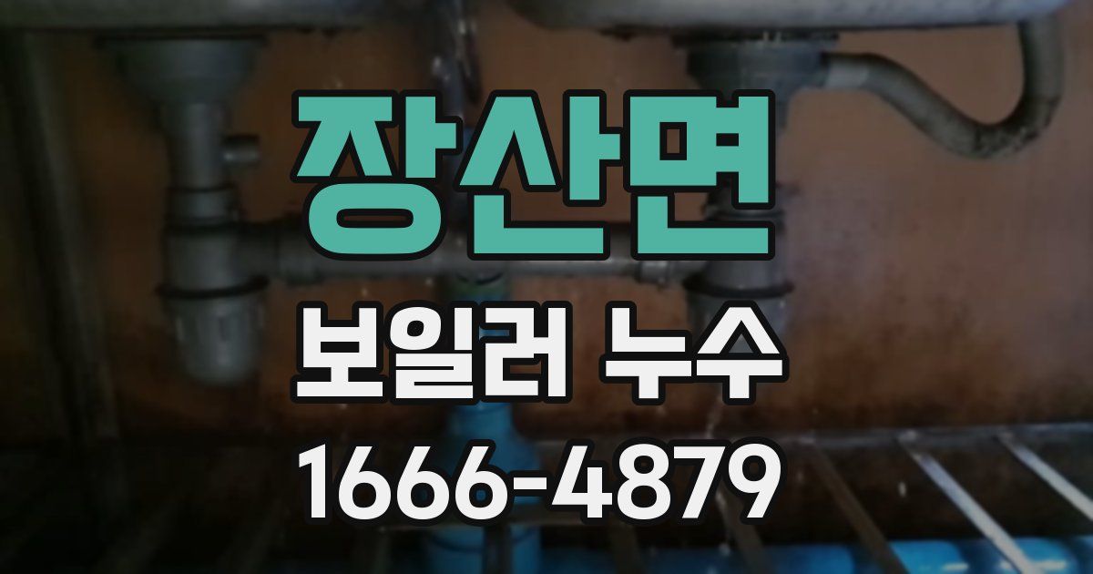 장산면 보일러 누수