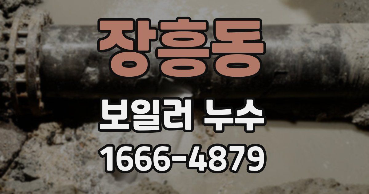 장흥동 보일러 누수