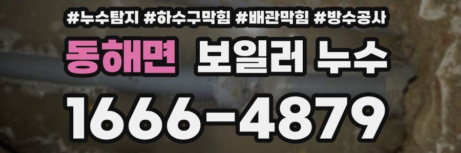 동해면 보일러 누수