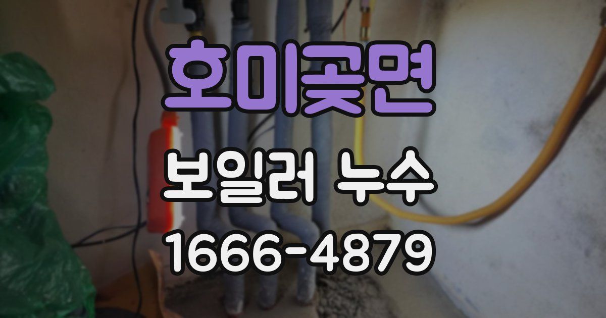 호미곶면 보일러 누수
