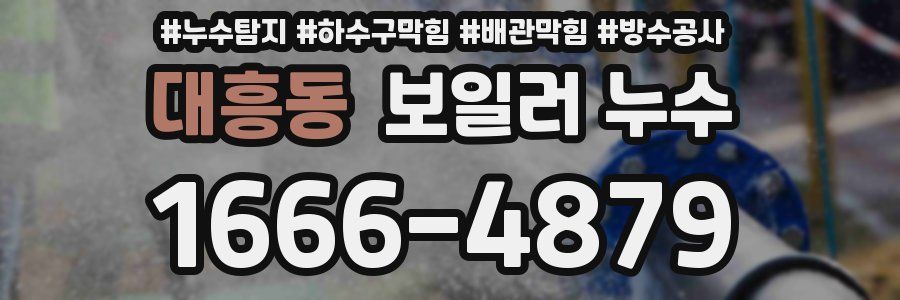 대흥동 보일러 누수