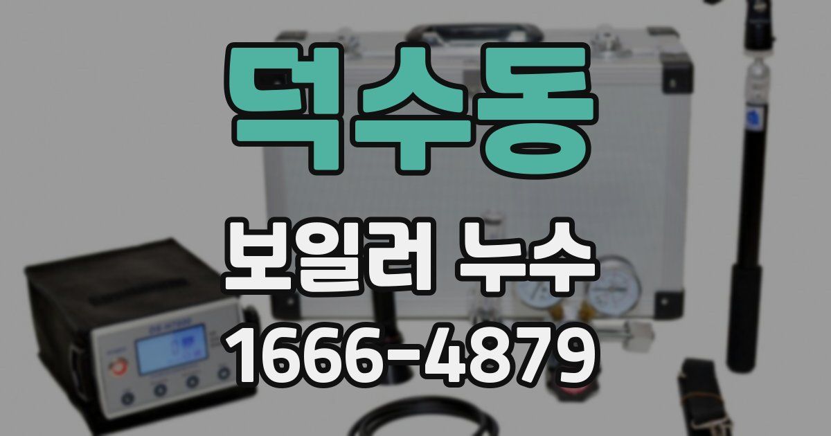 덕수동 보일러 누수