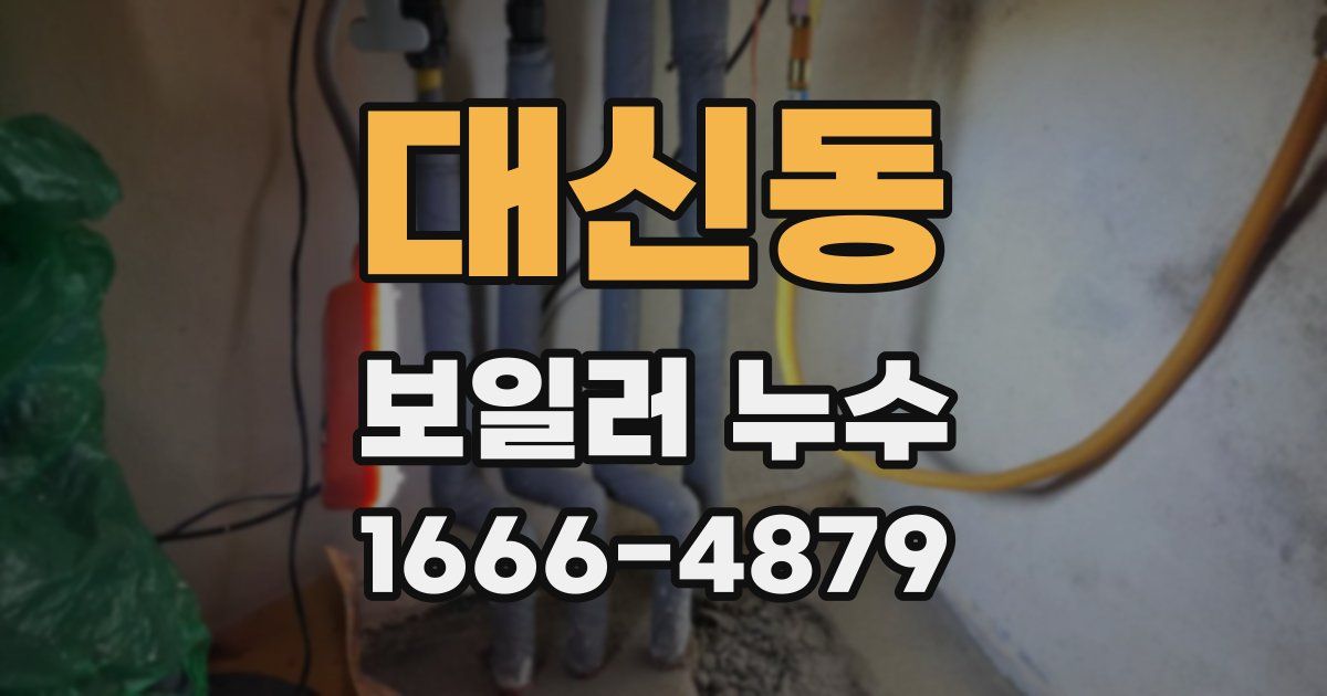 대신동 보일러 누수