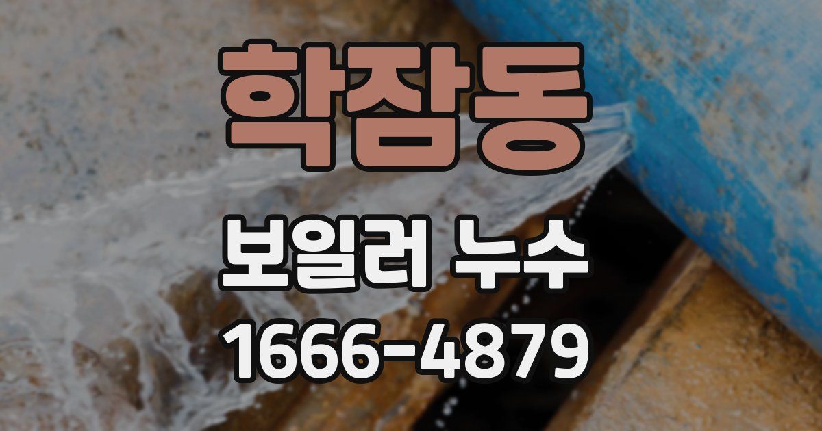 학잠동 보일러 누수