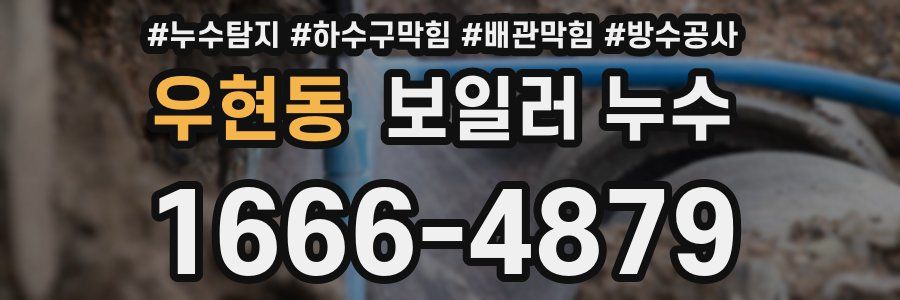 우현동 보일러 누수