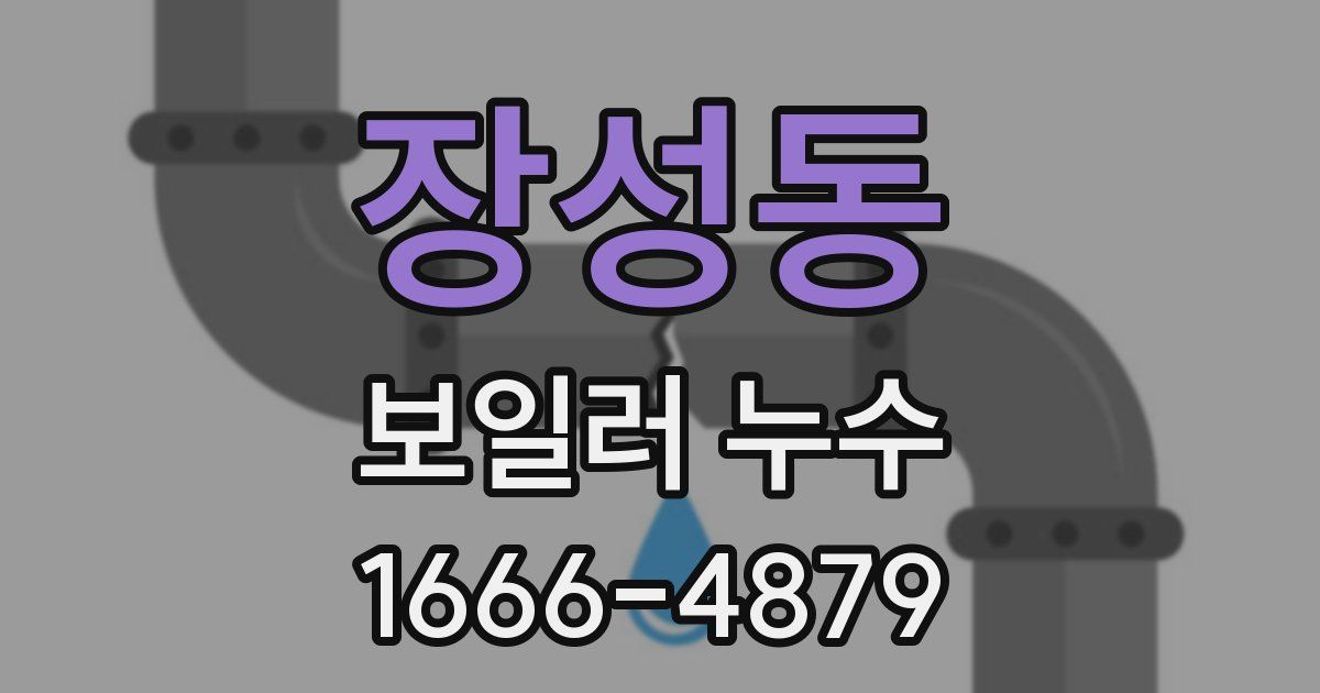 장성동 보일러 누수
