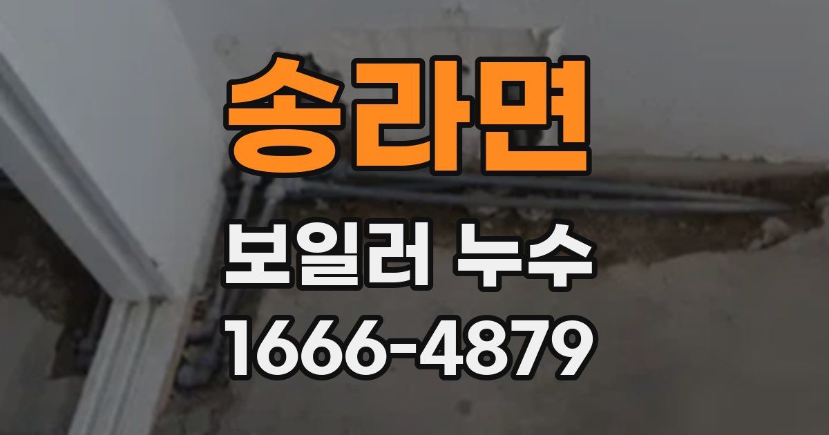 송라면 보일러 누수