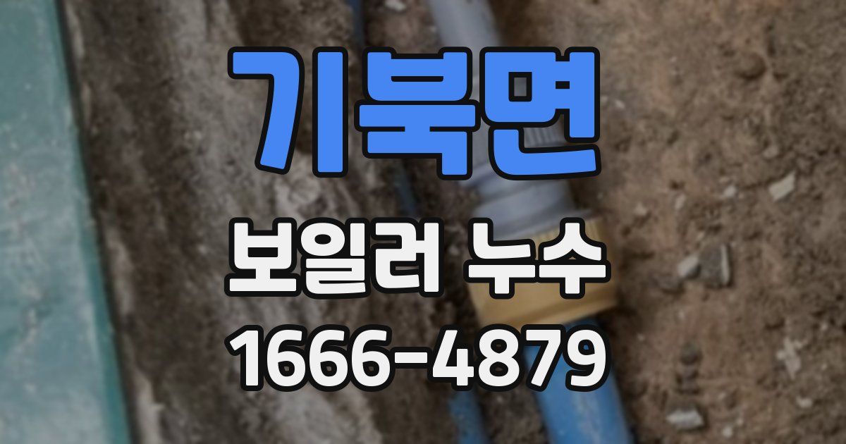 기북면 보일러 누수