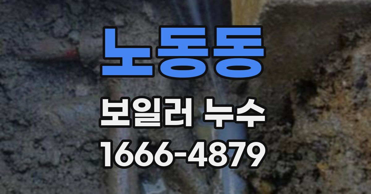 노동동 보일러 누수
