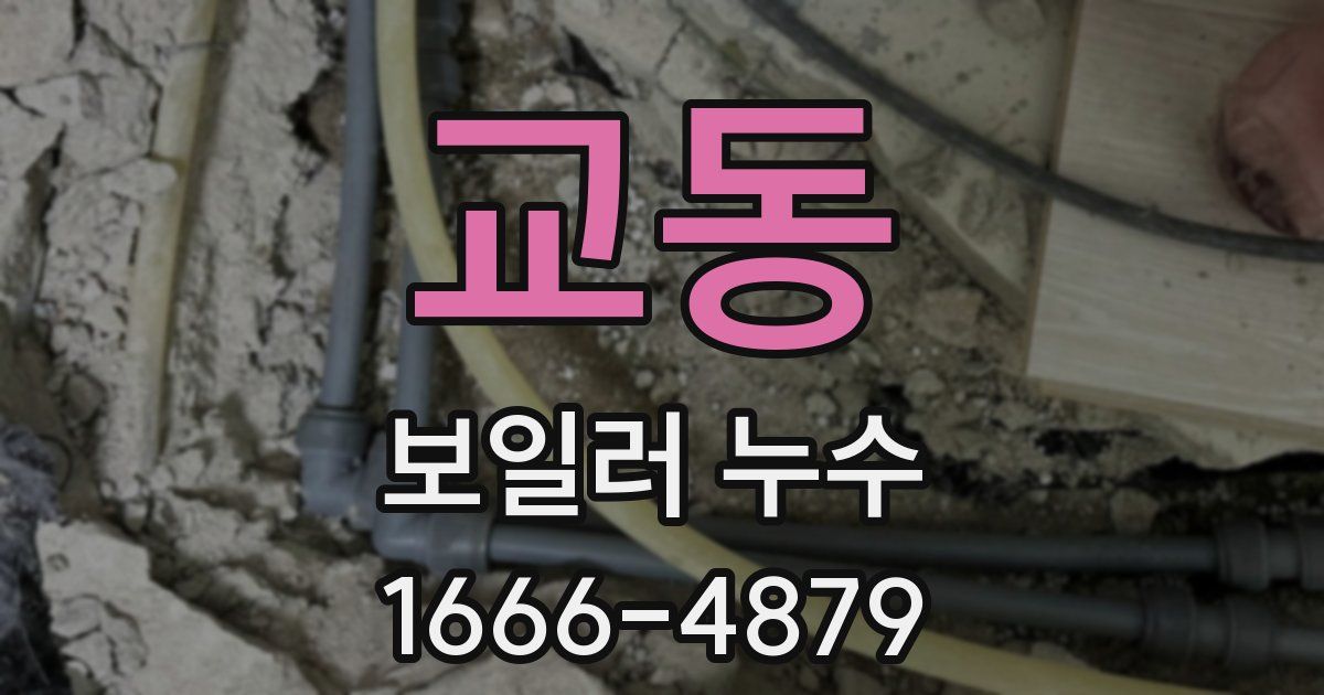 교동 보일러 누수