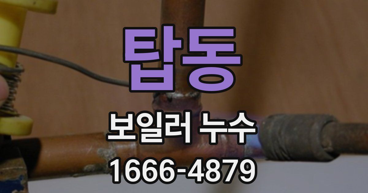 탑동 보일러 누수