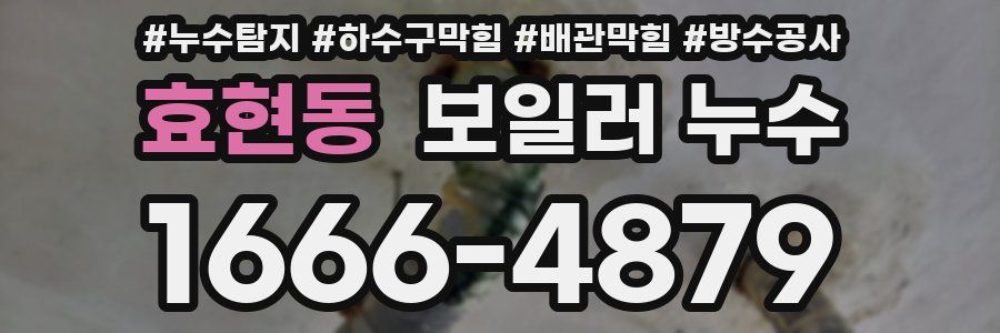 효현동 보일러 누수
