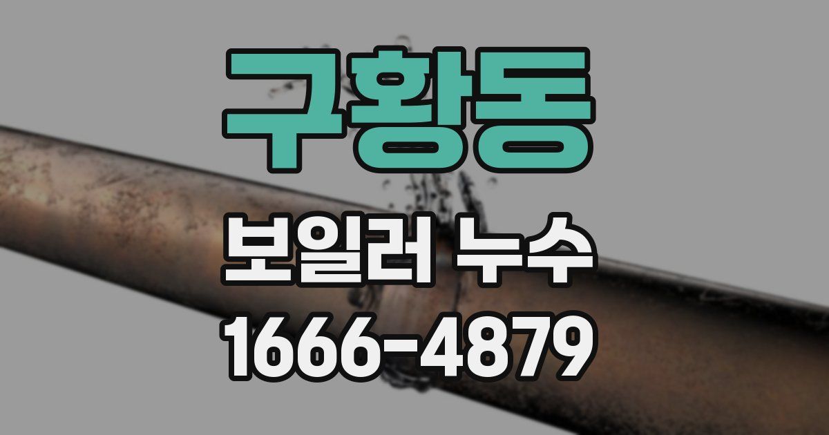 구황동 보일러 누수