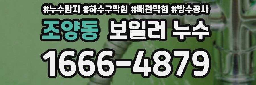 조양동 보일러 누수