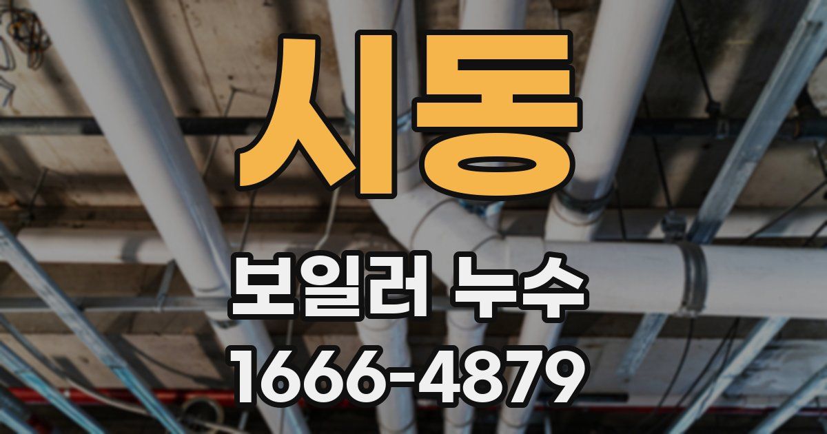 시동 보일러 누수