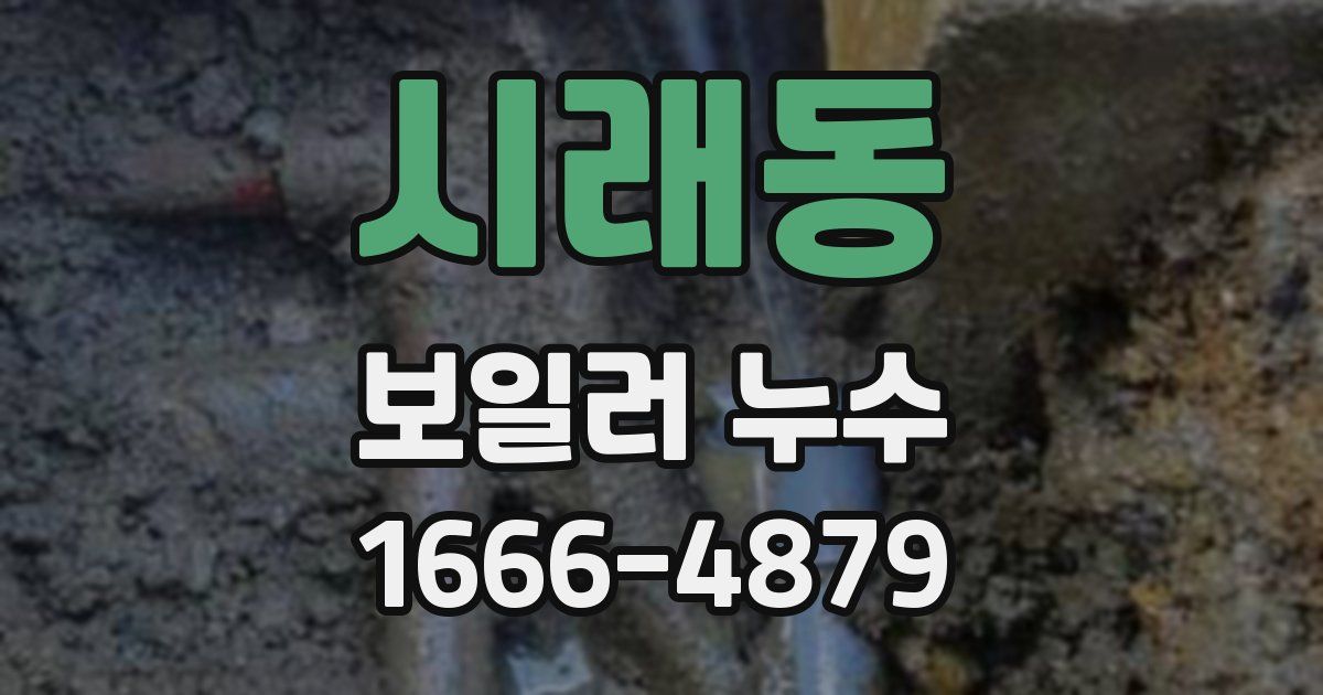 시래동 보일러 누수