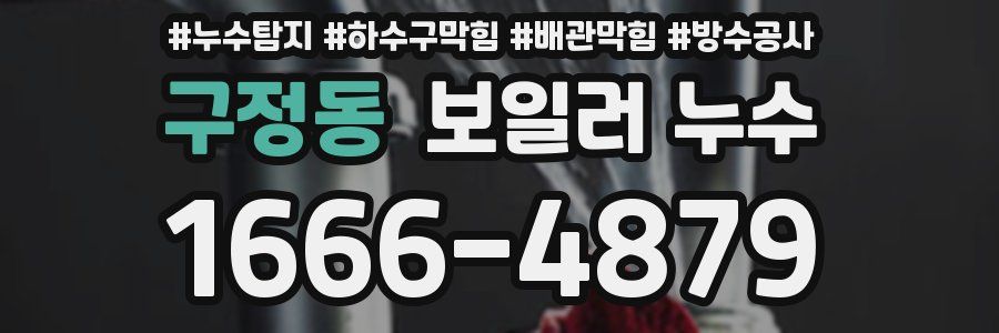 구정동 보일러 누수