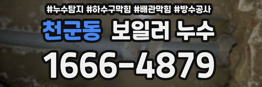 천군동 보일러 누수