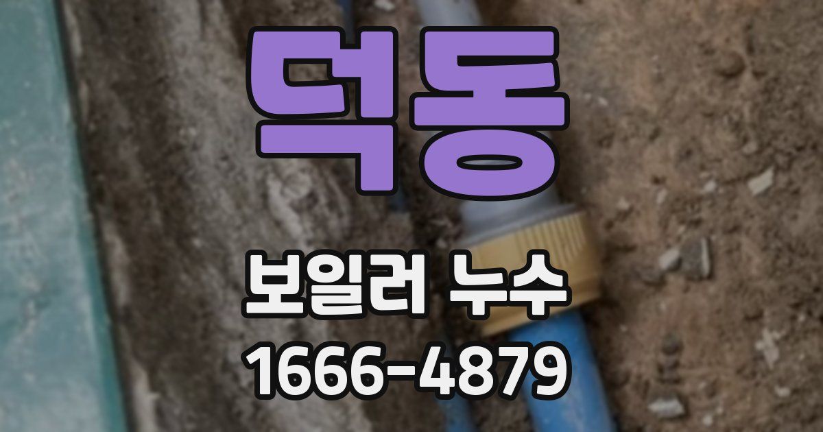 덕동 보일러 누수