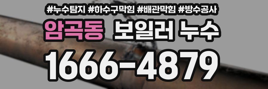 암곡동 보일러 누수