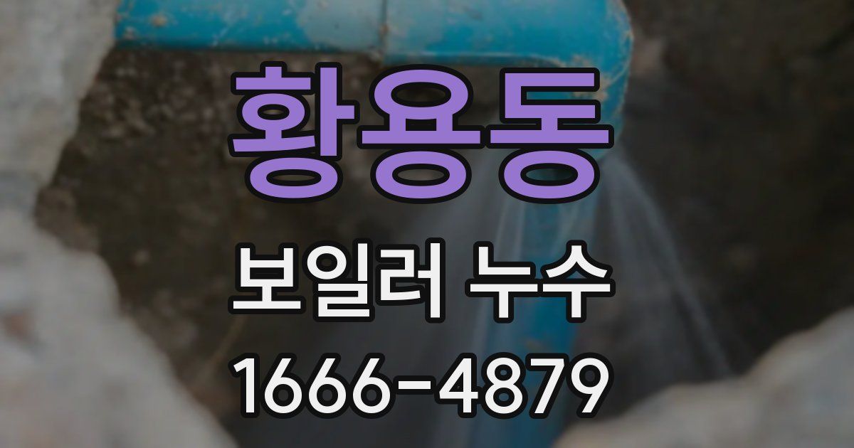 황용동 보일러 누수