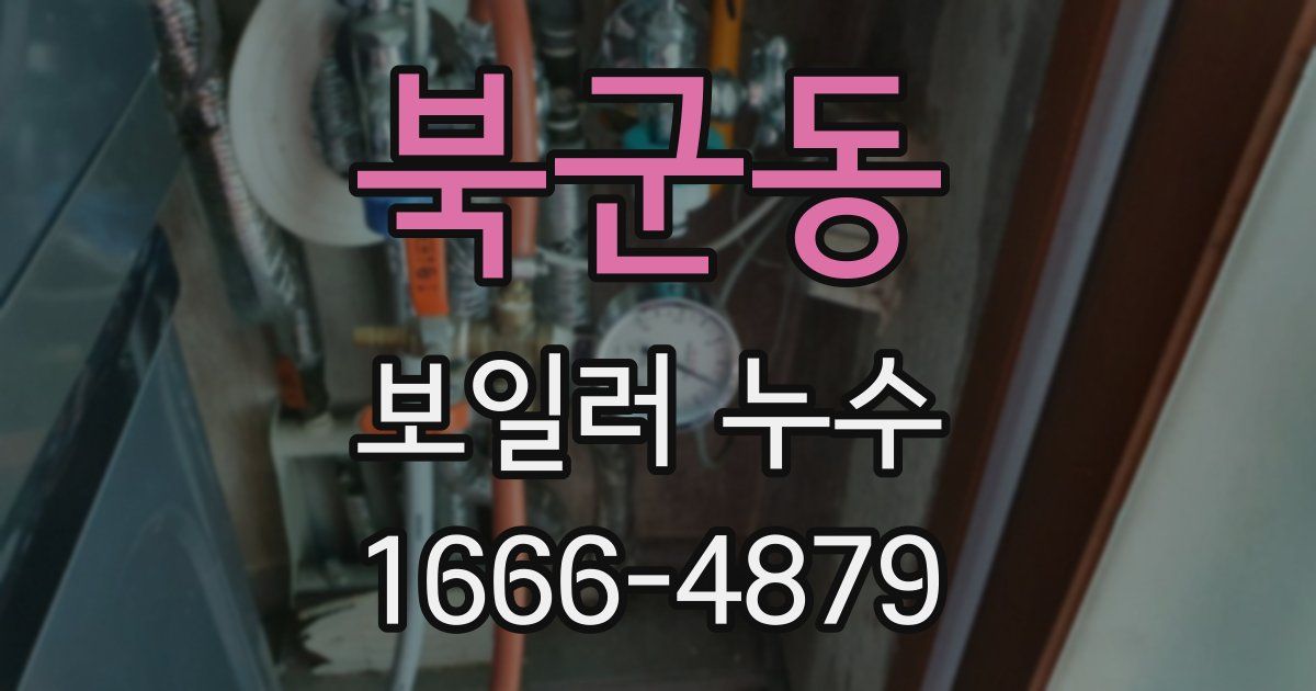 북군동 보일러 누수