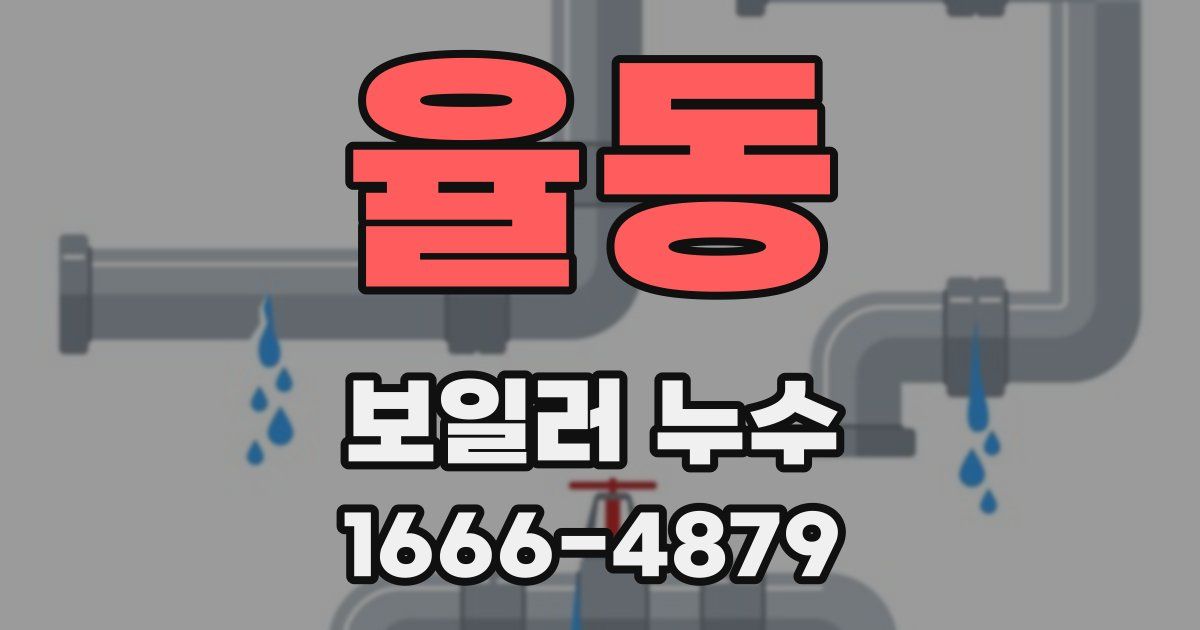 율동 보일러 누수