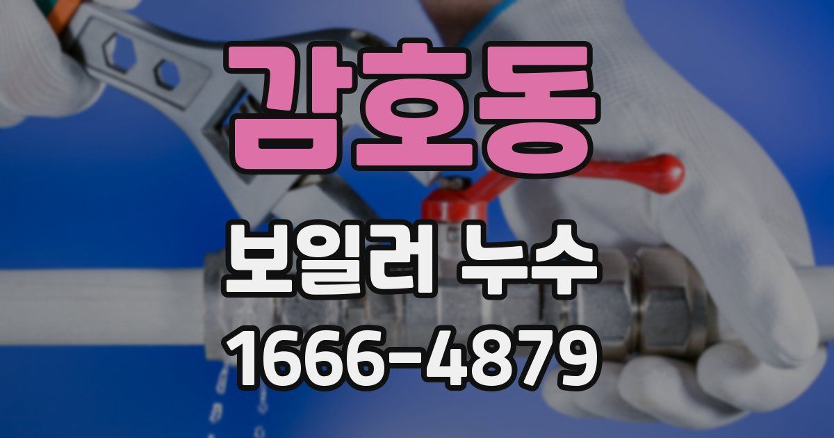 감호동 보일러 누수